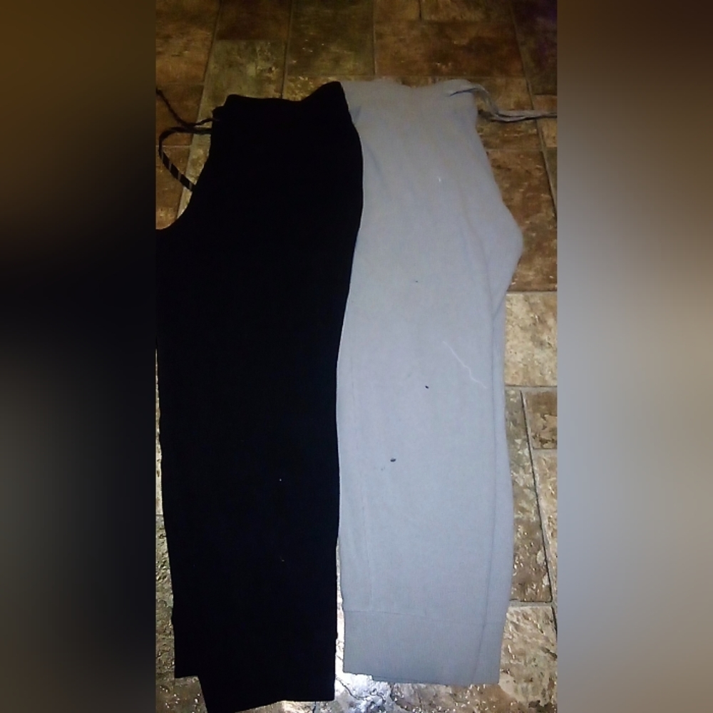 Womens jogger sweat pants, grey pair and black pair size XXL